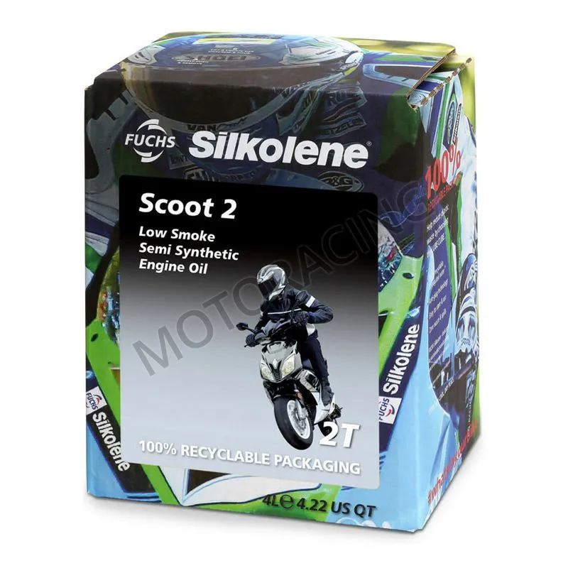 ΛΑΔΙ SCOOTER 2T SILKOLENE SEMI SYNTHETIC ΣΥΣΚ. 4L