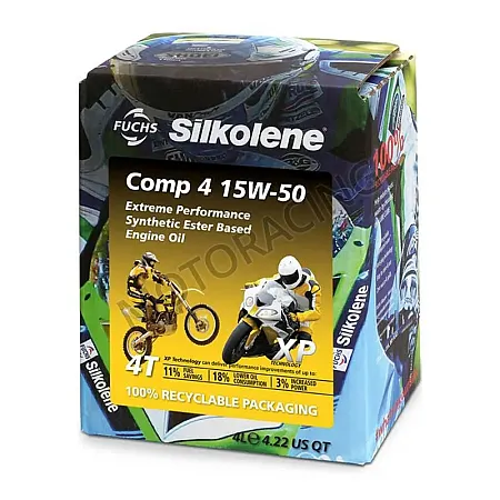 ΛΑΔΙ ΜΗΧΑΝΗΣ 4Τ 15W-50 SILKOLENE COMP 4 XP SYNTHETIC ESTER BASED ΣΥΣΚ. 4L