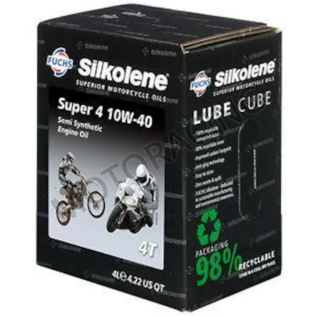 ΛΑΔΙ ΜΗΧΑΝΗΣ 4T 10W-40 SILKOLENE SUPER 4 SEMI SYNTHETIC 4L