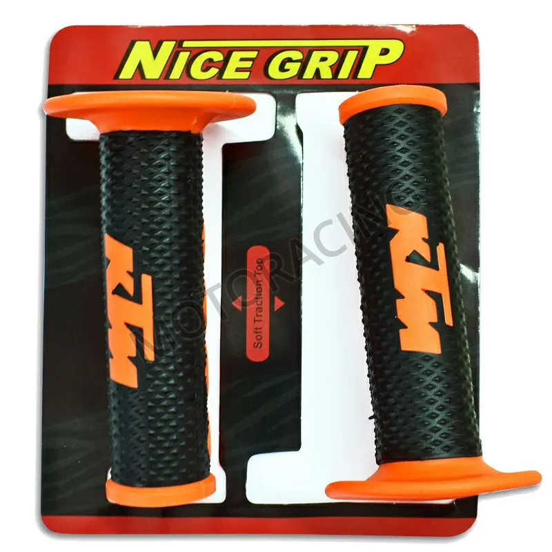 ΧΕΙΡΟΛΑΒΕΣ ΜΗΧΑΝΗΣ NICE GRIP KTM ΜΑΥΡΟ-ΠΟΡΤΟΚΑΛΙ