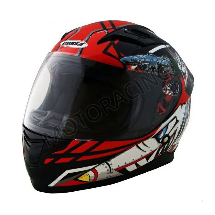 ΚΡΑΝΟΣ ΜΗΧΑΝΗΣ ΚΛΕΙΣΤΟ ΠΑΙΔΙΚΟ CORSA FF CN355 CARTOON ΚΟΚΚΙΝΟ