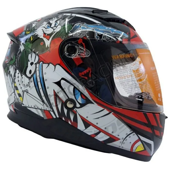 ΚΡΑΝΟΣ ΜΗΧΑΝΗΣ ΚΛΕΙΣΤΟ ΠΑΙΔΙΚΟ CORSA FF CN355 CARTOON ΚΟΚΚΙΝΟ