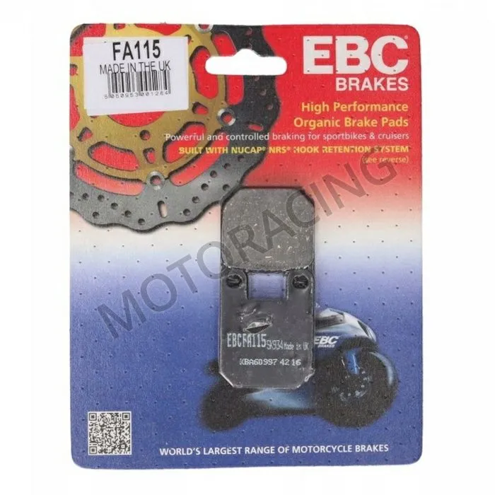 ΤΑΚΑΚΙΑ ΜΠΡΟΣΤΑ PEUGEOT ELYSEO 50 '98'-10' / JET FORCE C-TECH 05'-09' / SPEEDFIGHT 2 50 04'-08' EBC (FA115)