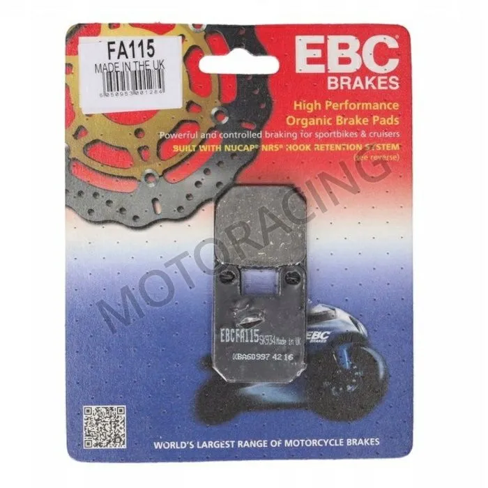 ΤΑΚΑΚΙΑ ΠΙΣΩ PEUGEOT SPEEDFIGHT 2 50 04'-08' / SATELIS 125 06'-11' / JET FORCE C-TECH 50 05'-09' EBC (FA115)