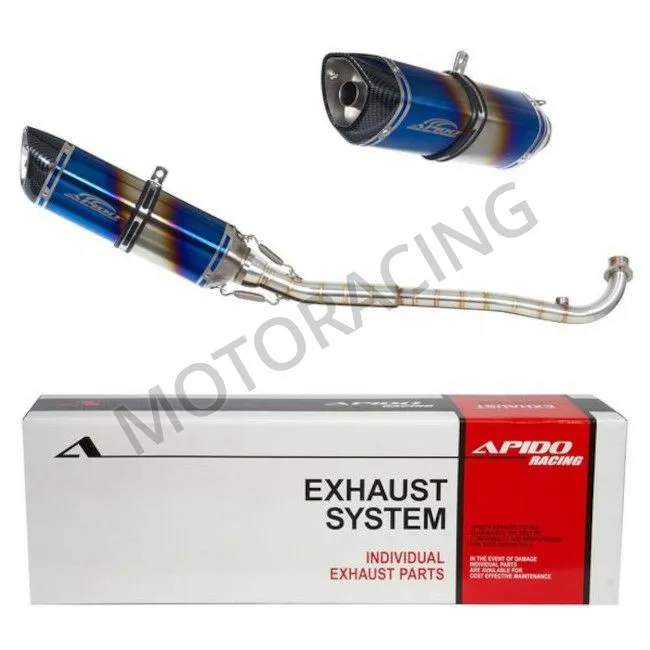 ΕΞΑΤΜΙΣΗ SYM VF 125 ie Euro 5 ΑΣΗΜΙ-ΜΠΛΕ APIDO