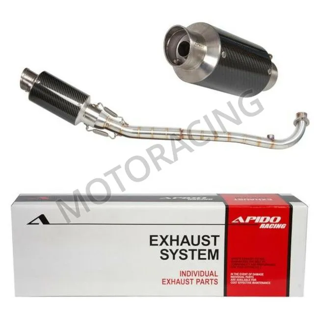 ΕΞΑΤΜΙΣΗ SYM VF 125 ie Euro 5 ΜΑΥΡΗ CARBON APIDO