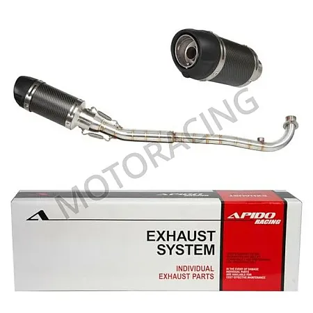 ΕΞΑΤΜΙΣΗ SYM VF 125 ie Euro 5 ΜΑΥΡΗ APIDO