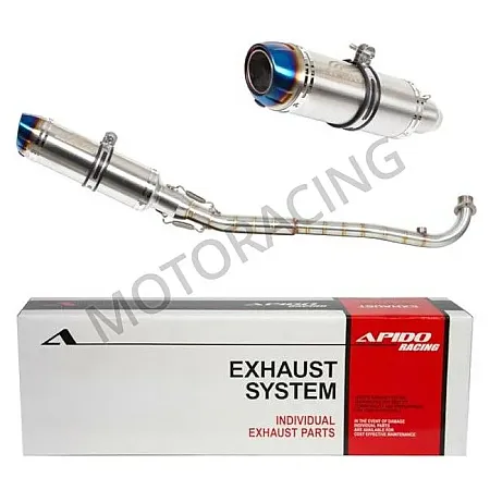 ΕΞΑΤΜΙΣΗ SYM VF 125 ie Euro 5 ΑΣΗΜΙ-ΜΠΛΕ APIDO