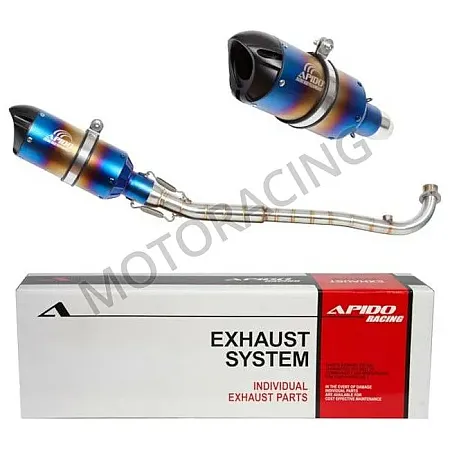 ΕΞΑΤΜΙΣΗ SYM VF 125 ie Euro 5 ΜΠΛΕ-ΑΣΗΜΙ APIDO