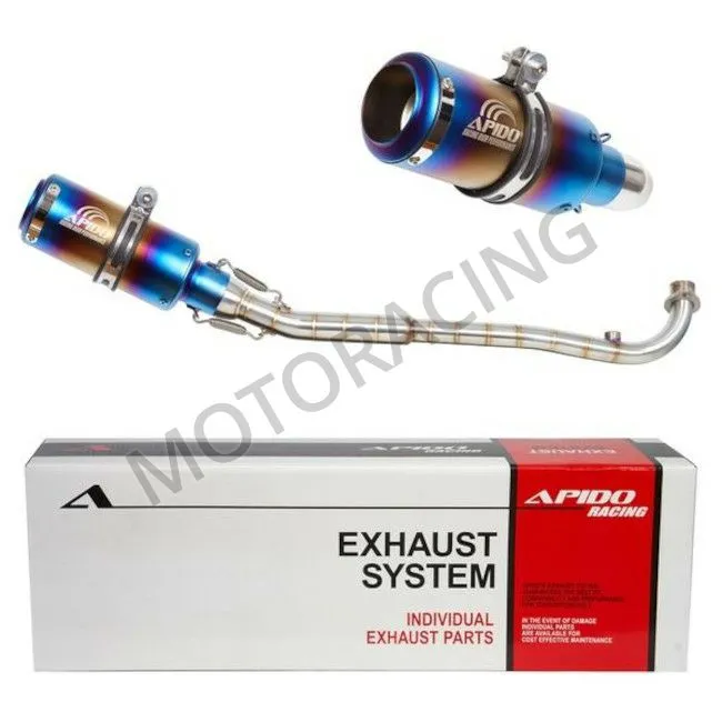 ΕΞΑΤΜΙΣΗ SYM VF 125 ie Euro 5 ΜΠΛΕ-ΑΣΗΜΙ APIDO