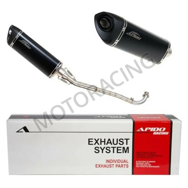 ΕΞΑΤΜΙΣΗ SYM VF 125 ie Euro 5 ΜΑΥΡΗ APIDO