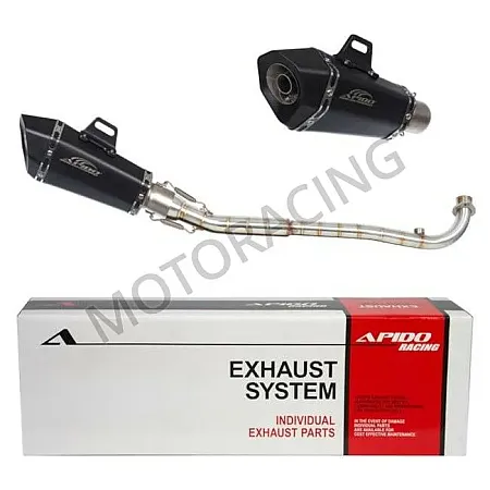 ΕΞΑΤΜΙΣΗ SYM VF 125 ie Euro 5 ΜΑΥΡΗ APIDO