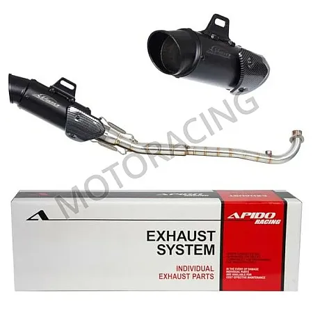 ΕΞΑΤΜΙΣΗ SYM VF 125 ie Euro 5 ΜΑΥΡΗ APIDO