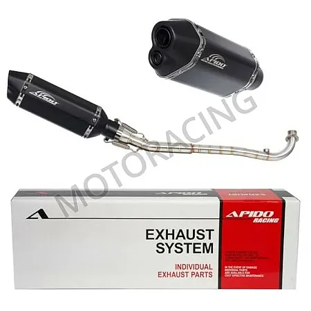 ΕΞΑΤΜΙΣΗ SYM VF 125 ie Euro 5 ΜΑΥΡΗ APIDO