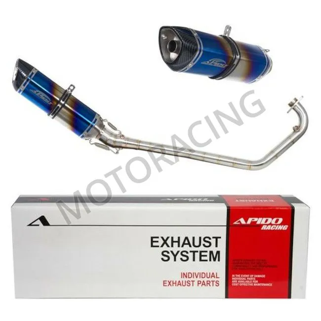 ΕΞΑΤΜΙΣΗ SYM VF 185ie Euro 5 ΜΠΛΕ-ΑΣΗΜΙ APIDO