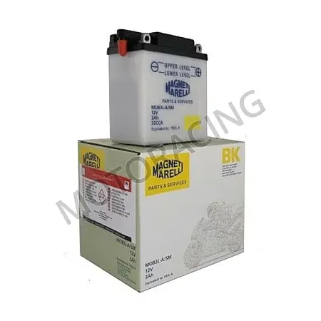 ΜΠΑΤΑΡΙΑ ΜΟΤΟΣΥΚΛΕΤΑΣ YAMAHA DT R 50 89'-95' / HONDA MBX 50 80'-82' MAGNETI MARELLI 12V 3Ah M0B3L-A-SM ΜΕ ΥΓΡΑ