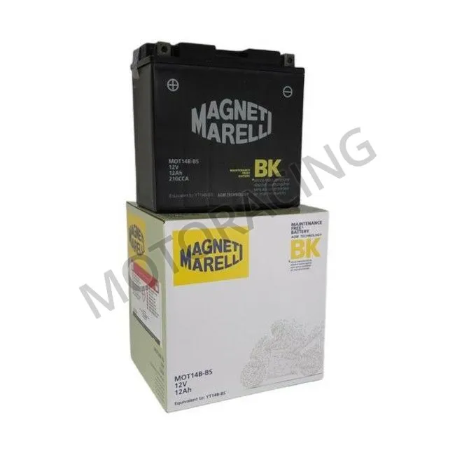 ΜΠΑΤΑΡΙΑ ΜΗΧΑΝΗΣ YAMAHA FJR 1300 01'-11' / MT-01 05'-11' / XJR 1300 99'-06' MAGNETI MARELLI 12V 12Ah MOT14B-BS ΜΕ ΥΓΡΑ