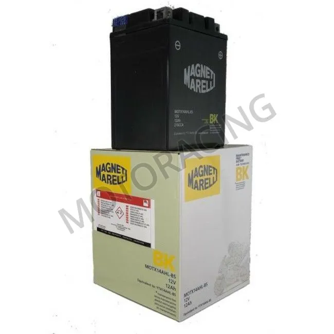 ΜΠΑΤΑΡΙΑ APRILIA SCARABEO 500 03'-06' / KAWASAKI KLR 650C 95'-02' MAGNETI MARELLI 12V 12Ah MOTX14AHL-BS ΜΕ ΥΓΡΑ