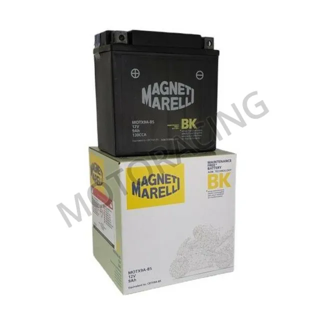 ΜΠΑΤΑΡΙΑ PIAGGIO FLY 100 06'-15' / FLY 125 05'-09' / APRILIA SCARABEO 50 02'-12' MAGNETI MARELLI 12V 9Ah MOTX9A-BS ΜΕ ΥΓΡΑ
