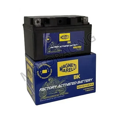 ΜΠΑΤΑΡΙΑ HONDA CB 600F HORNET 09'-13' / CB 1000R 08'-14' / CBR 600RR 03'-13' / BMW S 1000RR 09'-16' MAGNETI MARELLI 12V 8.6Ah MOTZ10S-FA GEL