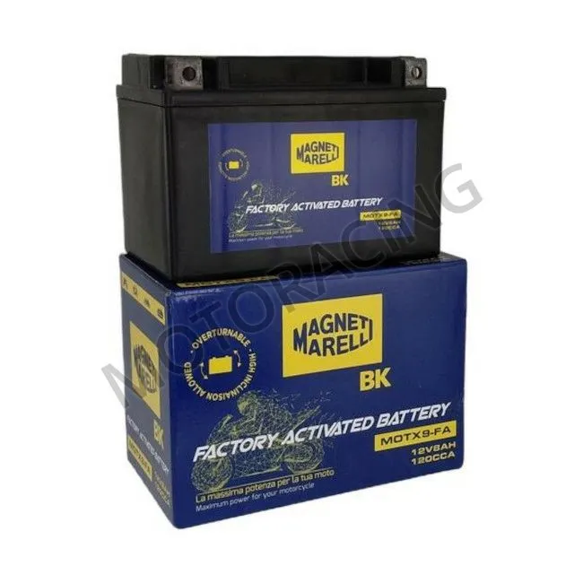 ΜΠΑΤΑΡΙΑ YAMAHA XT 600E 90'-03' / SUZUKI GSXR 600 01'-10' / GSF 650 BANDIT 05'-11' / KAWASAKI Z750 04'-09' MAGNETI MARELLI 12V 8Ah MOTX9-FA GEL