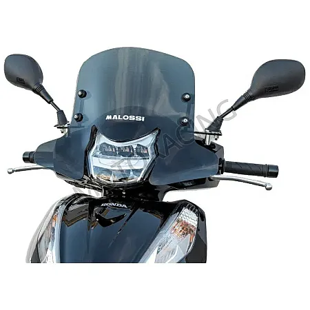 ΖΕΛΑΤΙΝΑ / ΠΑΡΜΠΡΙΖ HONDA SH 300ie ABS Lc 4T '15-'16 DARK SMOKE MALOSSI 480X345mm