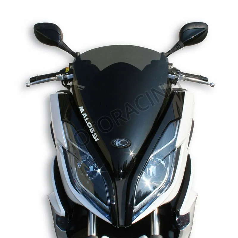 ΖΕΛΑΤΙΝΑ / ΠΑΡΜΠΡΙΖ KYMCO K-XCT 125ie '13 / K-XCT 300ie '12-'16 DARK SMOKE MALOSSI 460X530mm