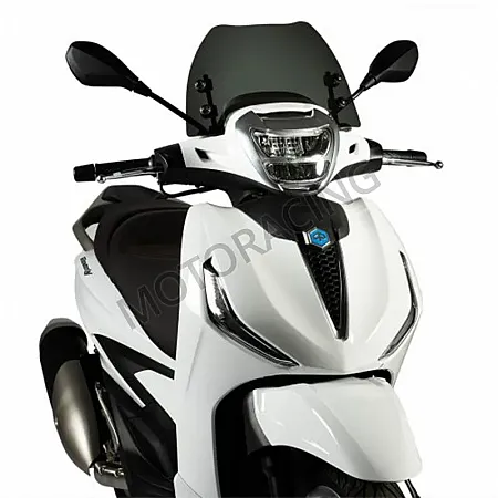 ΖΕΛΑΤΙΝΑ / ΠΑΡΜΠΡΙΖ PIAGGIO BEVERLY HPE 300 ie '21-'23 / BEVERLY HPE 400 ie '21-'23 DARK SMOKE MALOSSI 410X250mm