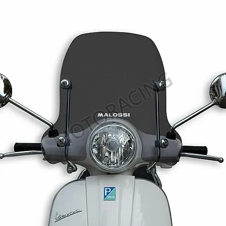 ΖΕΛΑΤΙΝΑ / ΠΑΡΜΠΡΙΖ PIAGGIO VESPA LX 125 '05-'10 / VESPA LX 150 '06-'11 SPORT LIGHT SMOKE MALOSSI 530X420mm