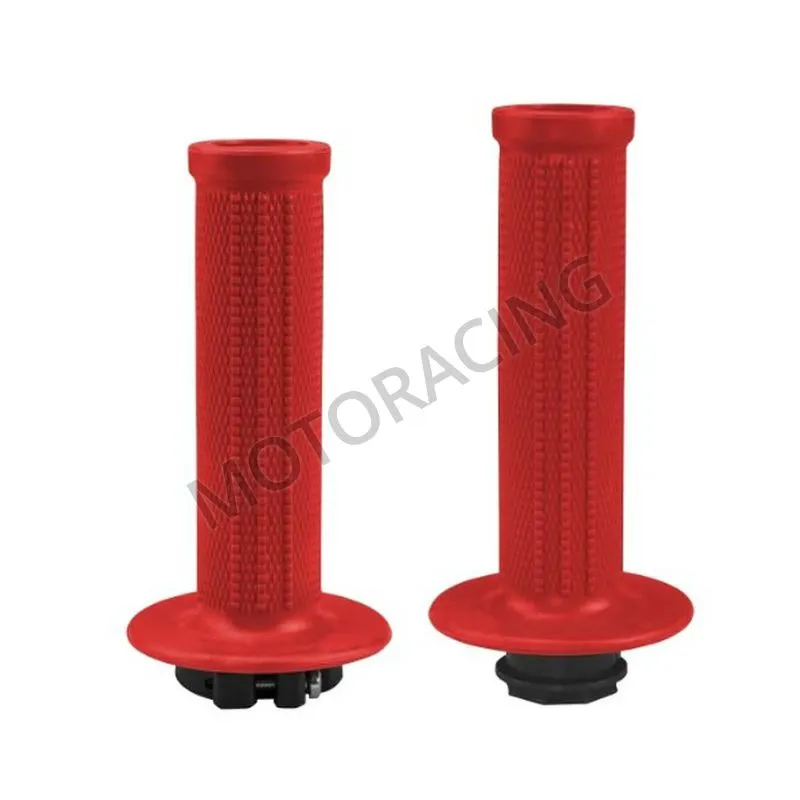 ΧΕΙΡΟΛΑΒΕΣ MOTOCROSS & ENDURO LOCK-ON ΜΕ ΣΚΡΙΠ ΚΟΚΚΙΝΟ UFO MA01828-B