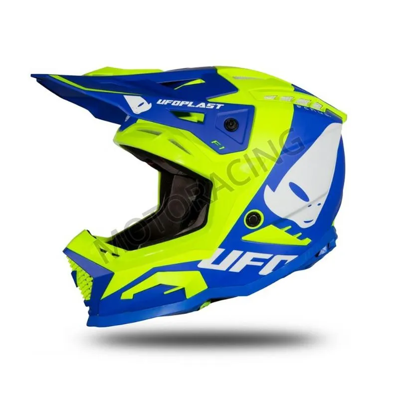 ΚΡΑΝΟΣ MOTOCROSS & ENDURO OFF ROAD ΜΠΛΕ-ΚΙΤΡΙΝΟ ΜΑΤ UFO HE169