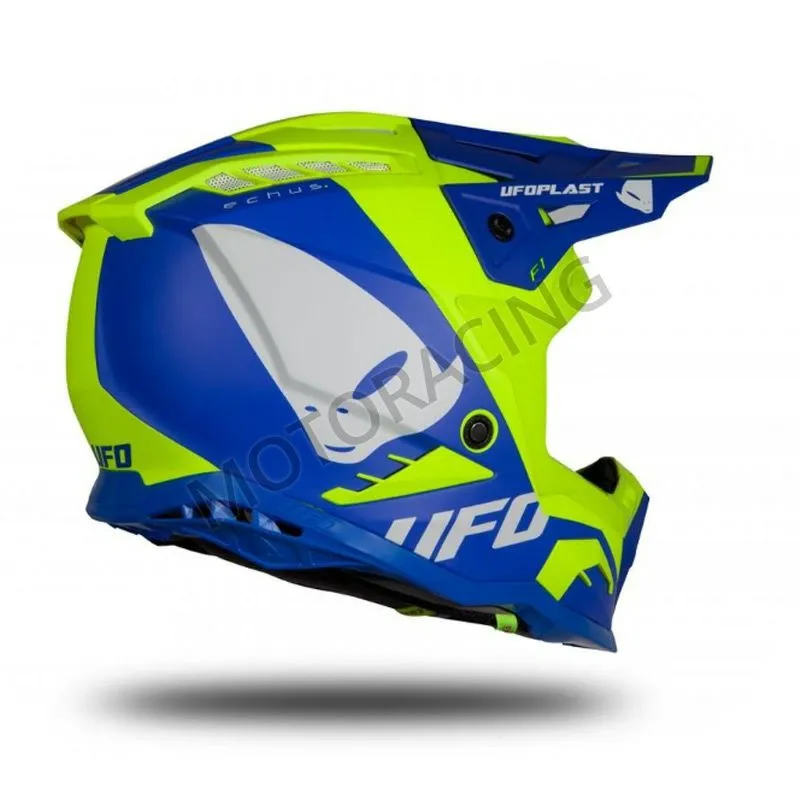 ΚΡΑΝΟΣ MOTOCROSS & ENDURO OFF ROAD ΜΠΛΕ-ΚΙΤΡΙΝΟ ΜΑΤ UFO HE169