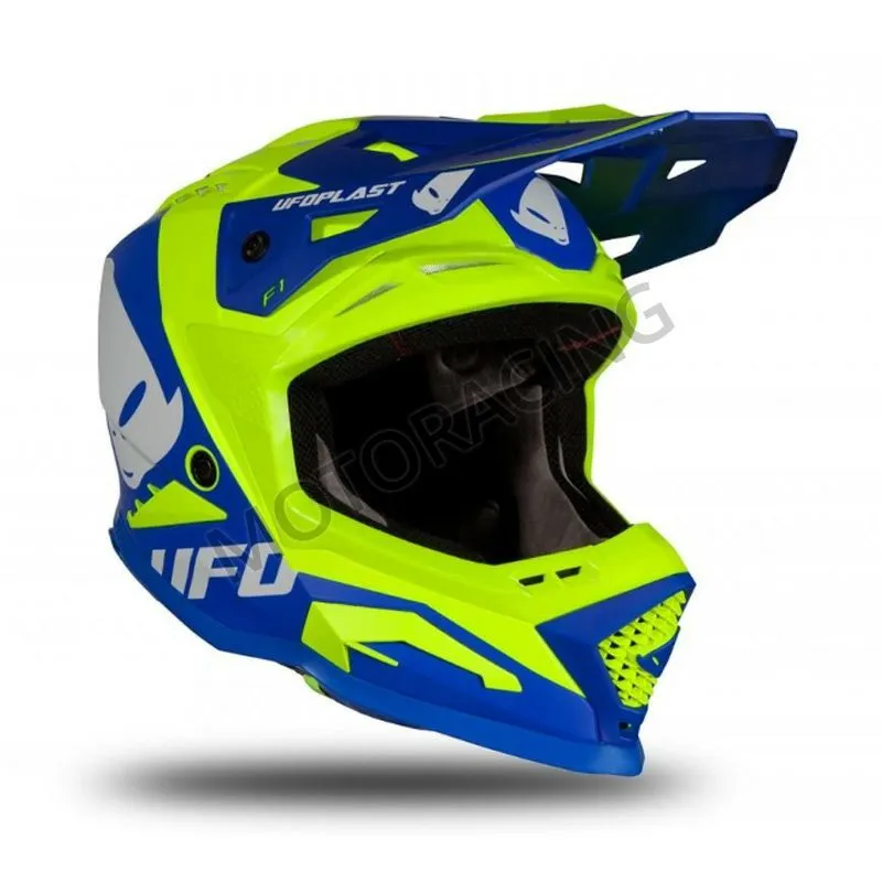 ΚΡΑΝΟΣ MOTOCROSS & ENDURO OFF ROAD ΜΠΛΕ-ΚΙΤΡΙΝΟ ΜΑΤ UFO HE169