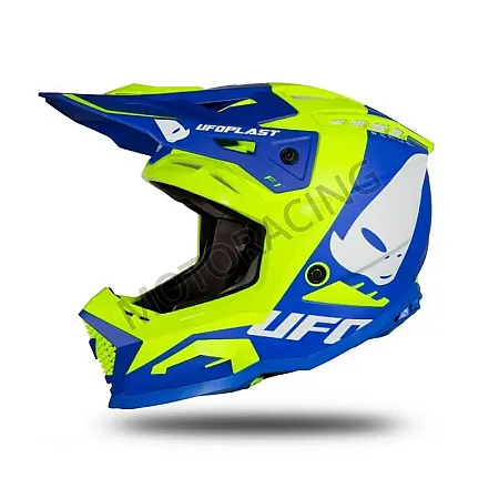 ΚΡΑΝΟΣ MOTOCROSS & ENDURO OFF ROAD ΜΠΛΕ-ΚΙΤΡΙΝΟ ΜΑΤ UFO HE169