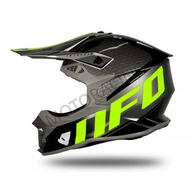 ΚΡΑΝΟΣ MOTOCROSS & ENDURO OFF ROAD ΜΑΥΡΟ-FLUO-ΚΙΤΡΙΝΟ UFO HE173