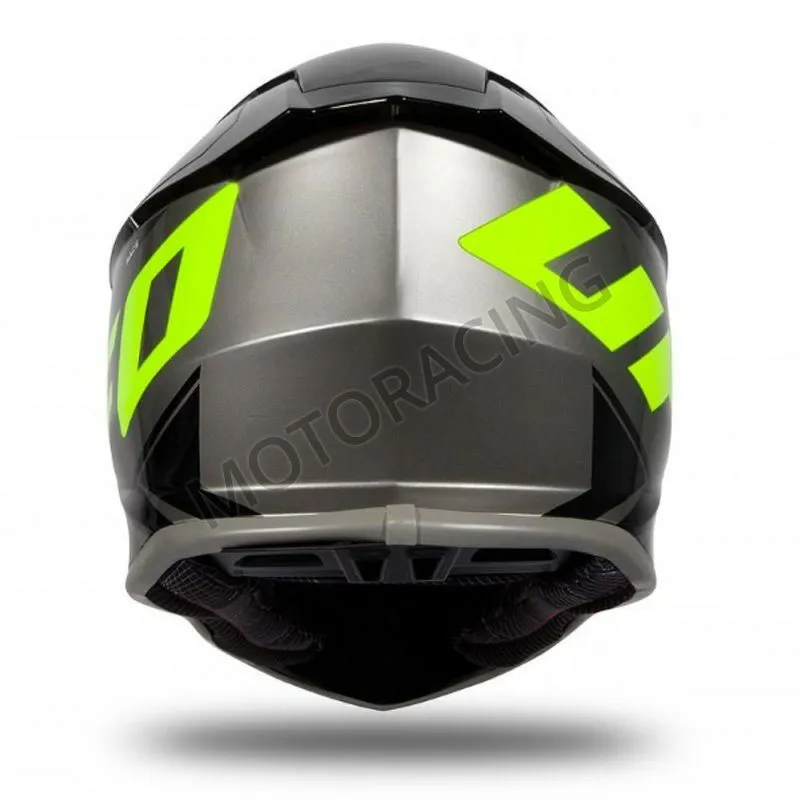 ΚΡΑΝΟΣ MOTOCROSS & ENDURO OFF ROAD ΜΑΥΡΟ-FLUO-ΚΙΤΡΙΝΟ UFO HE173