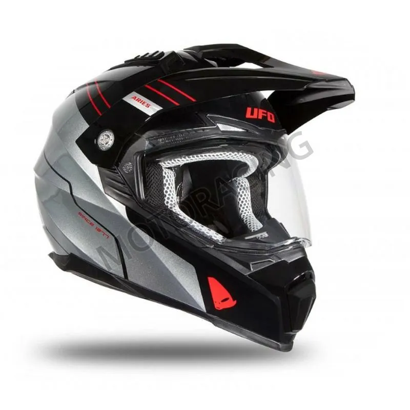 ΚΡΑΝΟΣ MOTOCROSS & ENDURO OFF ROAD ΜΑΥΡΟ-ΓΚΡΙ UFO HE178