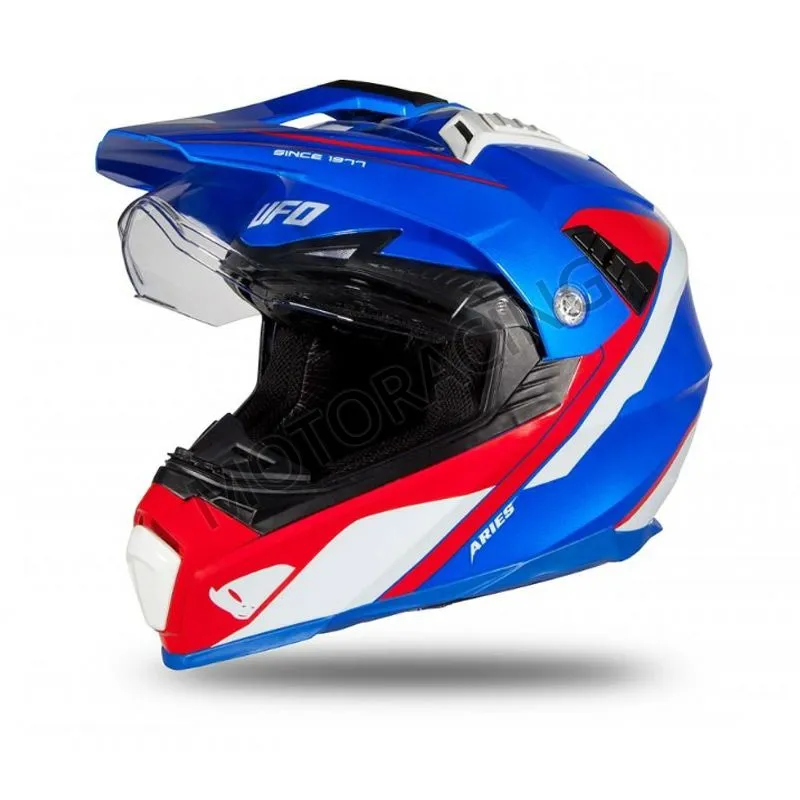 ΚΡΑΝΟΣ MOTOCROSS & ENDURO OFF ROAD ΜΠΛΕ-ΛΕΥΚΟ-ΚΟΚΚΙΝΟ UFO HE181