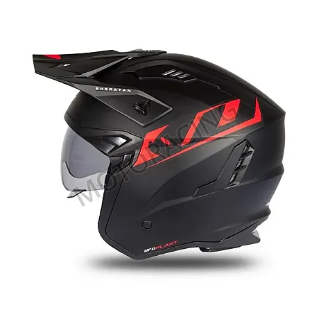 ΚΡΑΝΟΣ ΜΗΧΑΝΗΣ ΑΝΟΙΧΤΟ UFO HE187 ΜΑΥΡΟ-ΚΟΚΚΙΝΟ ΜΑΤ