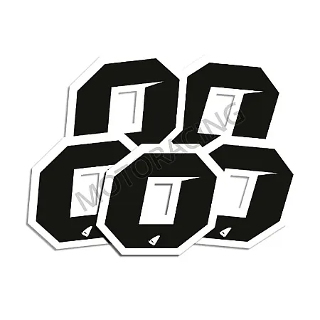 ΑΥΤΟΚΟΛΛΗΤΑ ΜΗΧΑΝΗΣ MOTOCROSS & ENDURO RACING Νo. 0 ΜΑΥΡΑ  UFO AD02481-K0