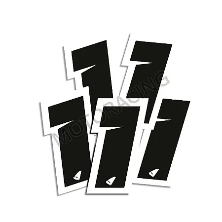 ΑΥΤΟΚΟΛΛΗΤΑ ΜΗΧΑΝΗΣ MOTOCROSS & ENDURO RACING Νo. 1 ΜΑΥΡΑ  UFO AD02481-K1