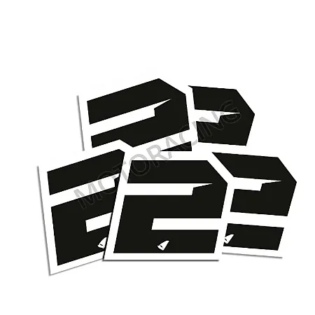 ΑΥΤΟΚΟΛΛΗΤΑ ΜΗΧΑΝΗΣ MOTOCROSS & ENDURO RACING Νo. 2 ΜΑΥΡΑ  UFO AD02481-K2