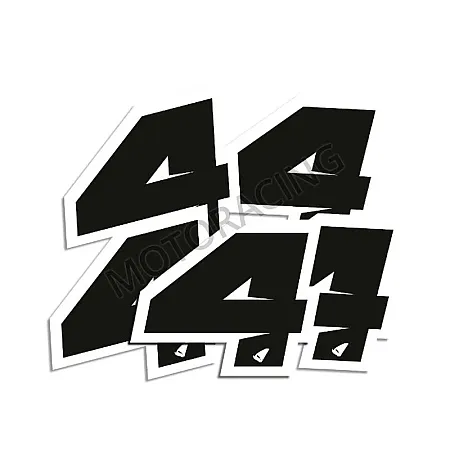 ΑΥΤΟΚΟΛΛΗΤΑ ΜΗΧΑΝΗΣ MOTOCROSS & ENDURO RACING Νo. 4 ΜΑΥΡΑ  UFO AD02481-K4