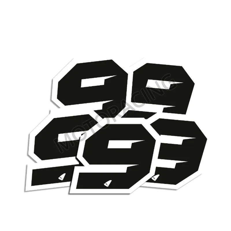 ΑΥΤΟΚΟΛΛΗΤΑ ΜΗΧΑΝΗΣ MOTOCROSS & ENDURO RACING Νo. 9 ΜΑΥΡΑ  UFO AD02481-K9