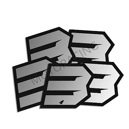 ΑΥΤΟΚΟΛΛΗΤΑ ΜΗΧΑΝΗΣ MOTOCROSS & ENDURO RACING Νo. 3 ΑΣΗΜΙ UFO AD02481-S3