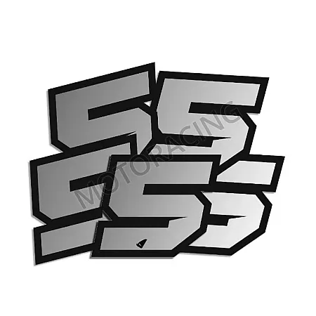 ΑΥΤΟΚΟΛΛΗΤΑ ΜΗΧΑΝΗΣ MOTOCROSS & ENDURO RACING Νo. 5 ΑΣΗΜΙ UFO AD02481-S5