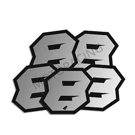 ΑΥΤΟΚΟΛΛΗΤΑ ΜΗΧΑΝΗΣ MOTOCROSS & ENDURO RACING Νo. 8 ΑΣΗΜΙ UFO AD02481-S8