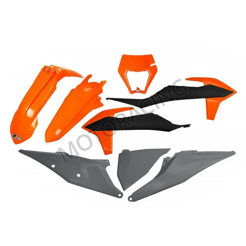 ΚΟΥΣΤΟΥΜΙ KTM EXC 125 20'-21' / EXC 150 20'-23' ΠΟΡΤΟΚΑΛΙ-ΜΑΥΡΟ-ΓΚΡΙ UFO