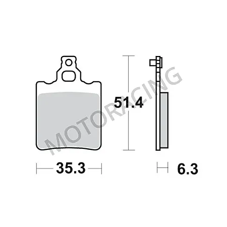 ΤΑΚΑΚΙΑ ΠΙΣΩ APRILIA MX 50 '02-'04 / RS 125 '93-'07 / SX 50 '07-'08 / KTM SX 65 '00-'03 SBS 106HF-(ΚΕΡΑΜΙΚΟ)