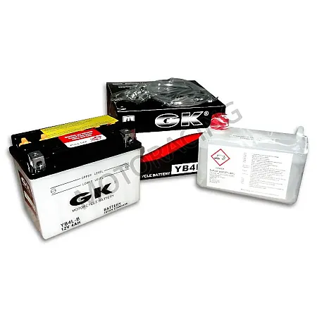 ΜΠΑΤΑΡΙΑ GILERA RUNNER 50 06' / PIAGGIO FLY 50 05'-07' / YAMAHA NEOS 50 97'-12' GK 12V 4Ah YB4L-B ΜΕ ΥΓΡΑ